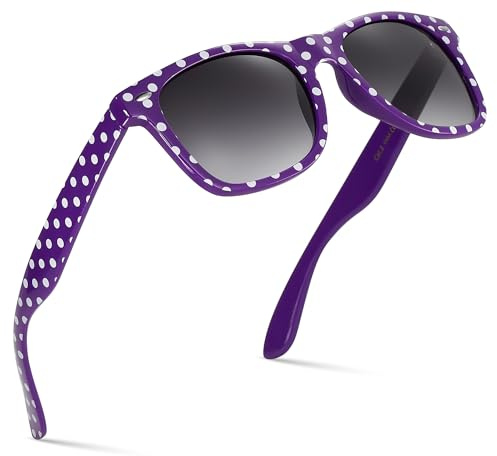 Retro Rewind Polka Dot Vintage Fashion Sunglasses for Women UV400 Trendy Fun Print Sun Glasses