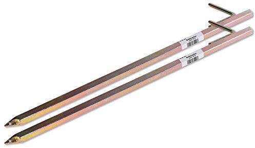 K&B Vertrieb Bodenanker XXL Heringe 50cm Erdnagel Erdanker Erdspieß Bauanker Nagel Zelt Zelthering 302 (2 Stück)