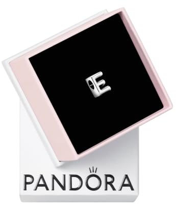 PANDORA Ciondolo in argento con lettera E