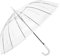 ThreeH Automatische Transparent Regenschirm Sturmfest Kuppel Leichter Stock Regenschirm für Hochzeit Braut Frauen,Weiß