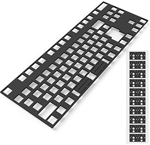 RUNJRX Poron Teclado PCB Foam 87 Layout,Poron Switch Pads 120pcs y amortiguadores de sonido de teclado para teclado personalizado