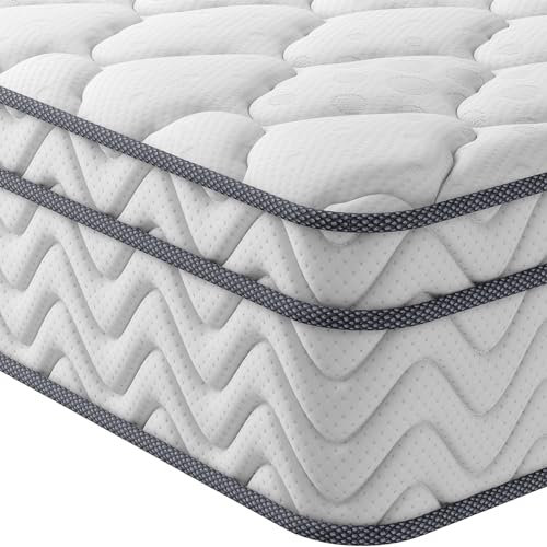 Vesgantti 30cm Höhe Matratze H3 7-Zonen 100x200cm Taschenfederkernmatratze Mittelfeste Orthopädischem Kaltschaummatratze Öko-Tex Zertifiziert Matratzen Klassik BoxTop