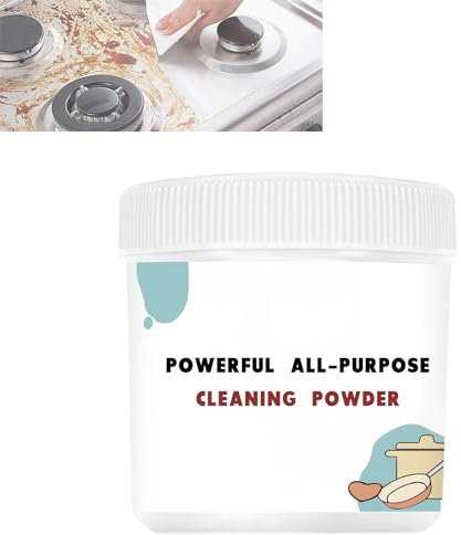 WAWJ® Potente detergente multiuso per la cucina, Powerful Kitchen All Purpose Powder Cleaner, Rust Remover Kitchen Cleaner, Household Multifunctional Strong Cleaning Agent (250g)