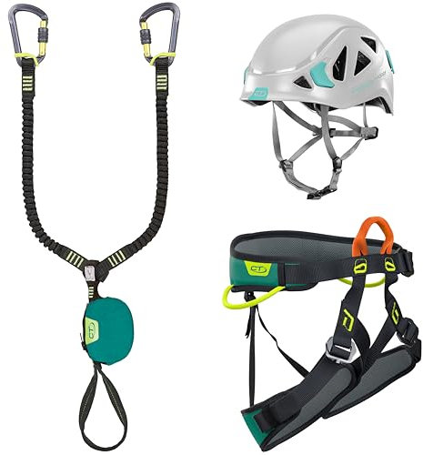 Climbing Technology Unisex – Erwachsene Via Ferrata-kit Classic M-l Klettersteig-Set, grün