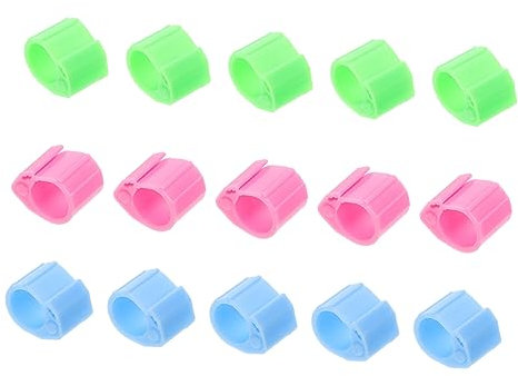 CIYODO Taubenbeinringe Kunststoff 20 Stück Bunte Fußbänder Vogelidentifikation Für Tauben Geflügel Vogelschwarm