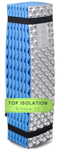 Alpteq® SchlafPlatz Esterilla Plegable IXPE - Esterilla Térmica Aislante Ultraligera Impermeable para Camping, Senderismo, Trekking y Exteriores | Colchoneta de Espuma Compacta