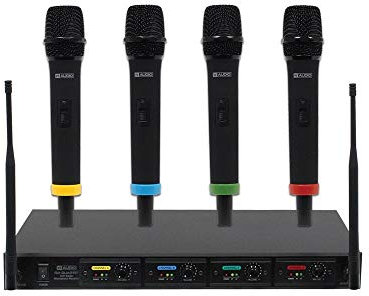 W Audio RM Quartet Handheld Wireless Microphone System