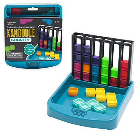 Educational Insights Kanoodle Gravity - 3D Brain Teaser Puzzles for Kids, Spatial Puzzle Games for Adults, Teens and Kids, Problem Solving Toys and Logic Puzzles, Single Player Games