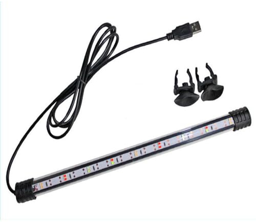 BigTron LED Aquarium Lighting, Waterproof RGB Fish Tank Light Multicolor Underwater Crystal Glass Lights (RGB 18cm)