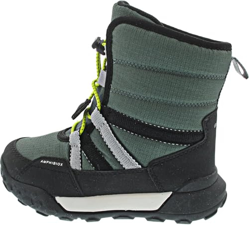 Geox J TREKKYUP Boy B ABX, Scarpone da Neve, Forest/Black, 35 EU