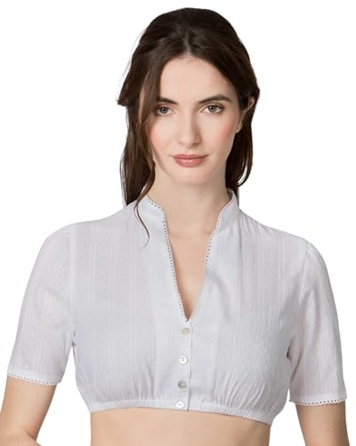 Stockerpoint Women's Tabea Dirndl Blouse, White, 18