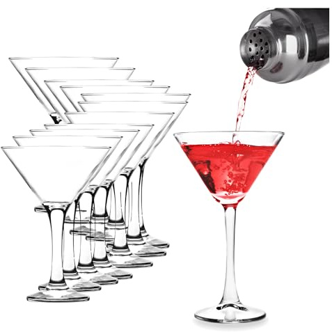 vienberg Martiniglas cocktailglas 175 ml | Professionell restauarant gastrokvalitet | Martini Cosmopoliten Manhattan Margarita Sidecar cocktail glas glas set | Tillverkad i Europa (12)