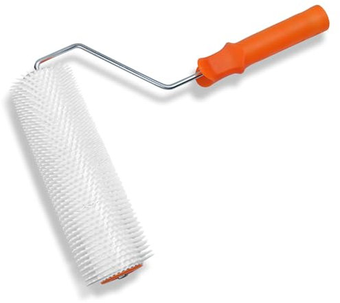 TOKSEO Entlüftungsroller Stachelwalze Ausgleichsmasse, Stachelwalze Entlüftungswalze zur Entlüftung von Bodenbeschichtungen