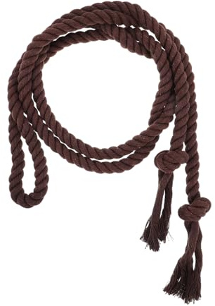 TOVINANNA Medievale Comoda e Versatile con Nappine in Cotone e Lino Intrecciata Regolabile per Uomo per Varie Occasioni Religiose