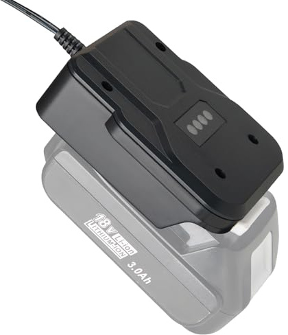18-V-Schnellladegerät, kompatibel mit Makita 18-V-Lithium-Ionen-Akku für Makita BL1815 BL1850 BL1830 BL1415