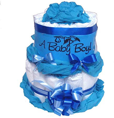 Windeltorte Jungen | It's a Boy! | Geschenk zur Geburt & Taufe
