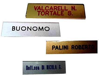 Placa de buzón de 3 filas, 2,5 x 7 cm, 2 mm de grosor, con adhesivo de doble cara, placa de plexiglás, elige los colores de la inscripción, incluye molde para fuoripita, letras de imitación, placa de