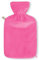 Premium Wärmflasche 2 Liter mit hochwertigem Supersoft Korean Fleece Bezug mit Reißverschluss und extra Fütterung - (pink)