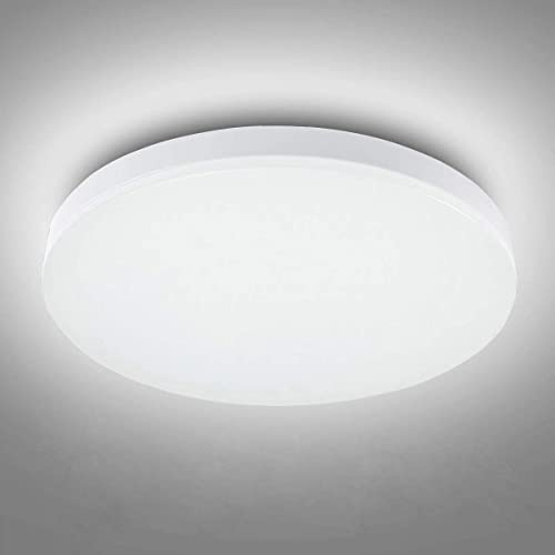 RAWNICE LED Bathroom Lights Ceiling,12W,22cm,6000K Cool White,Waterproof IP54,1050 Lumon,Fitting Indoor Lamp for Bathroom,Kitchen,Hallway,Corridor,Balcony