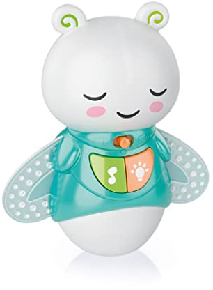 Baby Clementoni - Good Night Lamp, Luce Notturna per Bambini, Gioco Prima Infanzia da 0 Mesi+, con Proiezione di Luci e Suoni Rilassanti, Supporto per Sonno Sereno, 17797