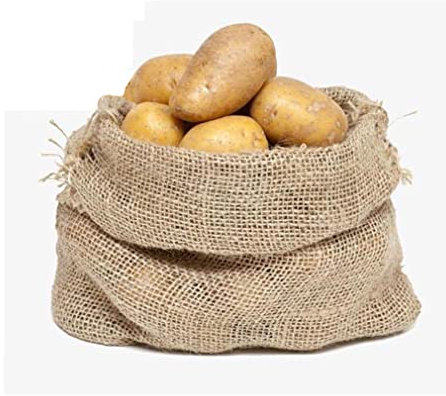 YiYYPT Sac a patate Conservation Toile de Jute écologique Lot de 5 Sac pour Plante | Oignon | Protection antigel, protège Contre la lumière et légumes germes, Poches Respirantes (76x110cm)