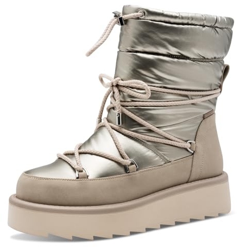 Tamaris Damen Stiefel Leder beige 38