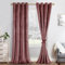 JIUZHEN Lot de 2 Rideaux Velours Occultants Doux et Opaques Rideaux à Oeillets Rideau Thermique Isolant Anti Chaleur et Frois pour Chambre Décoration 140x280cm (LxH) Rose