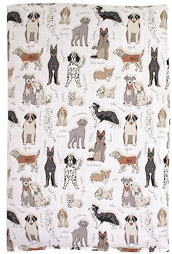 GIRAFFENLAND Traubenkernkissen 30 x 20 cm, Bio Stoff Liebe Hunde - Als Wärmekissen & Kältekissen - Körnerkissen für Mikrowelle und Backofen - 30x20cm, 700g