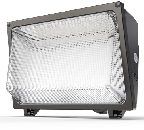 Litezone LED Wall Pack Light: 120W 18000LM Glass Lens Wall Pack Lights Outdoor LED,LED Wall Pack Daylight 5000K for Yard Parking Lot Barn Warehouse UL Listed