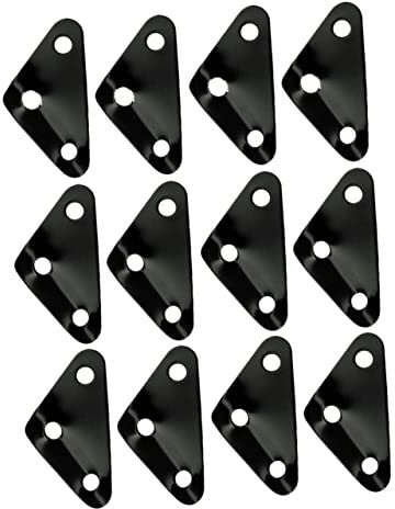 SUPVOX Hebilla De Cuerda De Viento para Acampar Tensor De Cuerda para Tienda De Campaña Mosquetón Juego De 12 Piezas Color Negro Fácil De Ajustar para Senderismo