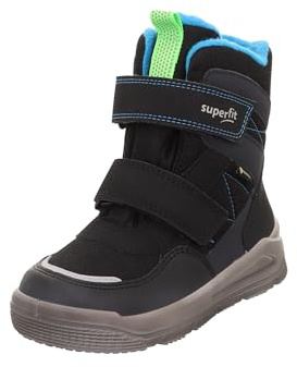 Superfit Mars 0000 - Stivali da neve Gore-Tex con imbottitura calda, 30 EU, colore: Nero/Turchese, Nero Turchese 0000, 30 EU