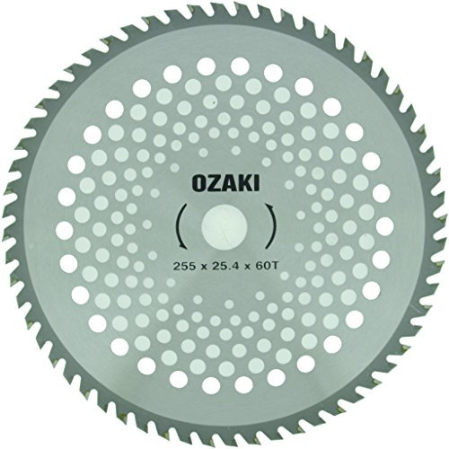 Greenstar 3488 - Hoja adaptable para desbrozadora (255 x 25,4 mm, 60 dientes de punta de carburo)