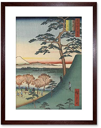 PAINTING WOODBLOCK JAPANESE HIROSHI MOUNT FUJI JAPAN FRAMED PRINT F97X8008
