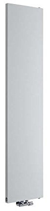 Milano Riso White Vertical Single Flat Panel Radiator - 1800mm x 400mm