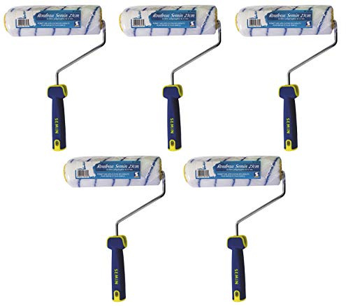 Semin A06723 Rouleau pour Application d'Enduit ou de Peinture, 23 cm (Lot de 5)