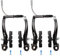RUJOI Fahrrad Bremsen Set V-Brake Universal Fahrradbremsen-Set Vordere und Hintere MTB Bremse, Bremsseile und Bremshebel Kit für Mountainbikes und Rennräder- inklusive Bremshebel und Bremsbeläge