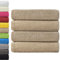 NatureMark 4er Pack Duschtücher, Größe 70x140cm, Sand/Beige, 100% Baumwolle
