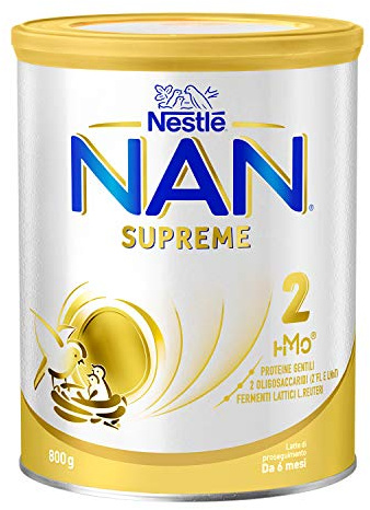 NESTLÉ NAN SUPREME 2 da 6 mesi Latte di Proseguimento in Polvere Latta, 800g