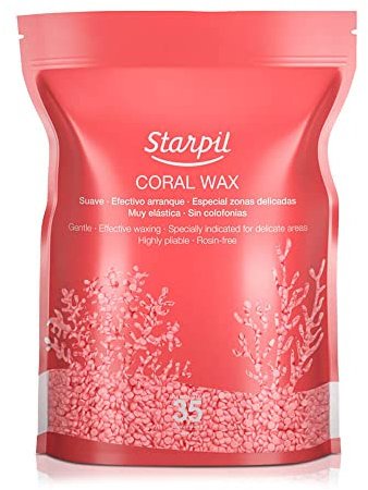 STARPIL Filmwax Coral, 1 kg Perlen - Wachs für Allround-Einsatz, insbesondere Achselhöhlen, Gesicht & Bikini Zone - Elastisches Wax, bleibt geschmeidig/flexibel - Unisex, für Erwachsene