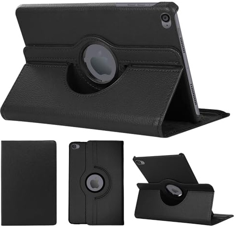 SWEIMEN Étui Rotatif pour iPad Air Tablette Housse de Protection avec Réveil Automatique Rotation Coque pour iPad Air, iPad Air 2, iPad (2017), iPad (2018)