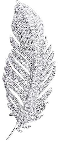 yufana Broche de fête de Mode, Broche pour Femme, Broche en métal, Broche de vêtements, Broche de Costume, Broche en Argent. (Argent323)