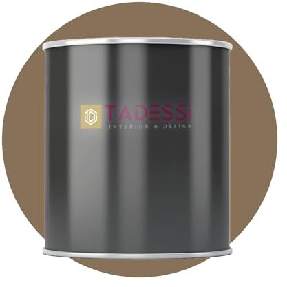 Tadessi Pintura interior marrón almendra – Pintura lavable para pared mate – Pintura de emulsión – Sin olor y sin disolventes – 1 litro
