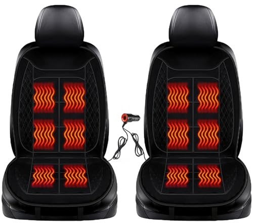 Generisch 2er Set Auto Sitz Auflage - Winter Autositz Auflage mit Voller Rückenlehne Autositzbezüge Passend für Die Meisten Autos Zweisitzer