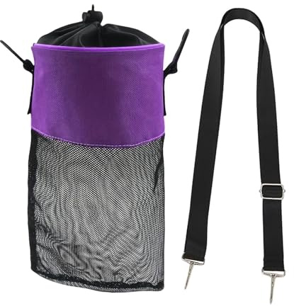 perfk Borsa per mollette da bucato, versatile, organizer per mollette da bucato, per esterni, per casa, guardaroba, bagno, viaggi, Viola
