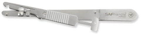 GIMA - Portalame di sicurezza N. 4, per lame N. 20-25, in acciaio inox, 26816