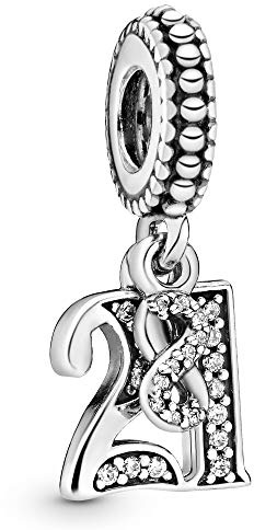 PANDORA Icons Pendente in argento con zirconia cubica trasparente