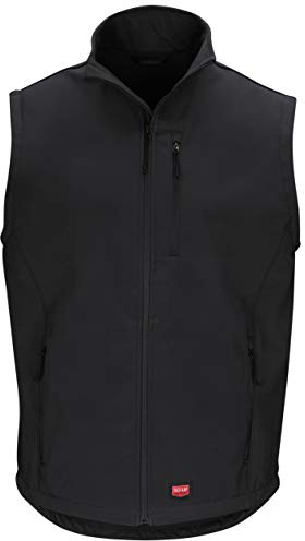Red Kap mens Softshell Vest Work Utility Outerwear, Black, XX-Large US