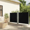 Home Garden Seitenmarkise, einziehbar, schwarz, 140 x 1200 cm