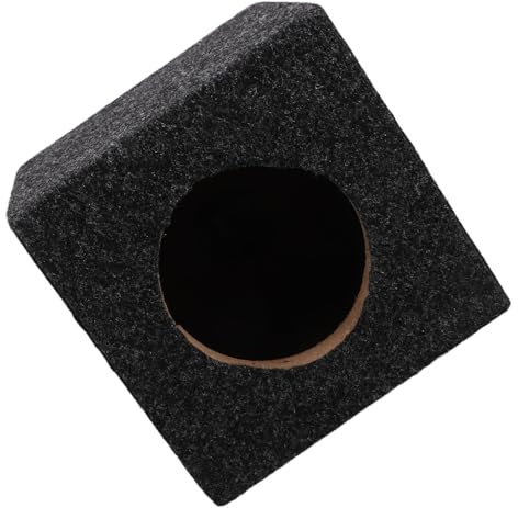 Hohopeti Caisson de Basses en Bois 4 Pouces Scellé pour Voiture et Camion Enceinte Audio Compacte Bass-Reflex Caisson Vide Compatible Système Audio Automobile Accessoires Haut-Parleurs