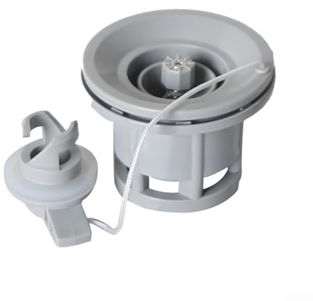 Gruppo valvola aria con configurazione a 8 fori per canotto kayak zattera e materasso ad aria gonfiabile, funzionamento sicuro a 30 PSI (grigio)